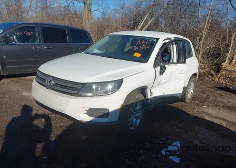 2014 Volkswagen Tiguan S from USA, damaged, VIN WVGAV3AX5EW543007